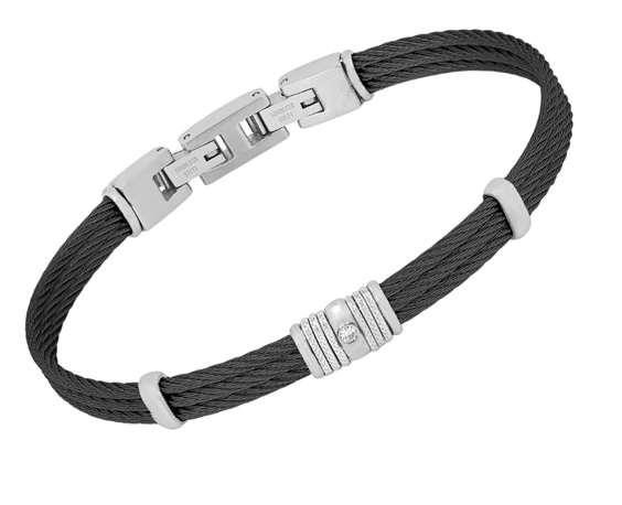 Pulsera H2on Hombre Bracciali in Acero Diamante 0.015 Ct HO051-3D - HO051-3D